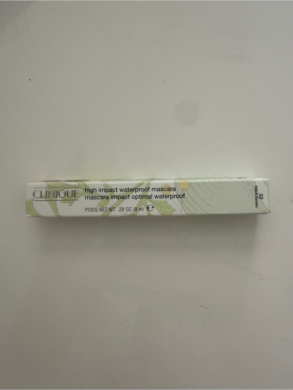 NIB Clinique High Impact Waterproof Mascara - Black/Brown Full Size